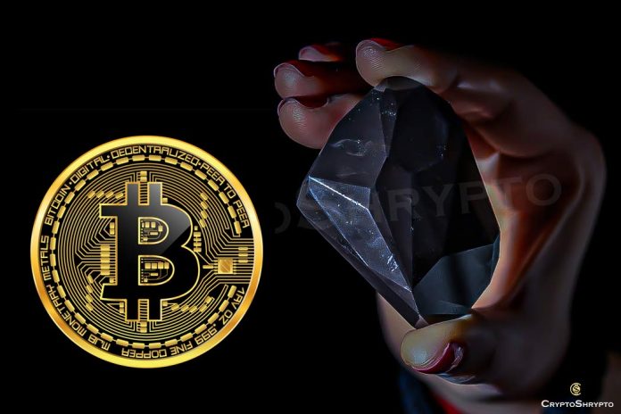 A rare black diamond will be auctioned in exchange for cryptocurrency