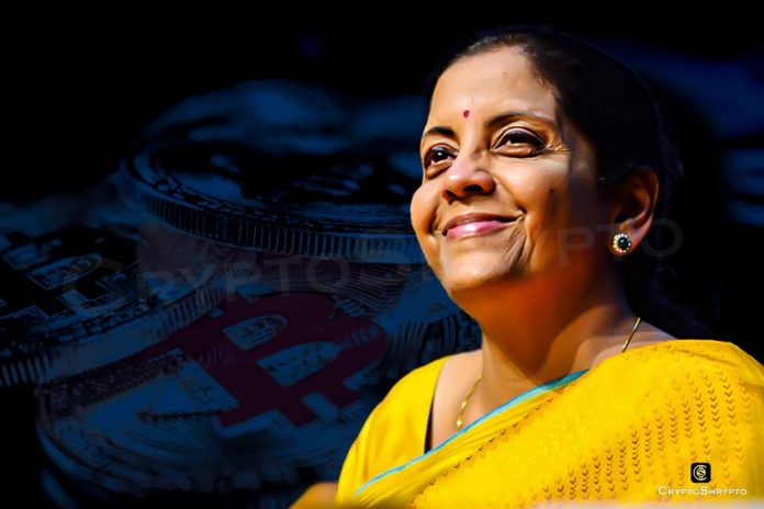 India’s FM monitoring cryptocurrency industry and the launch of RBI's digital currency