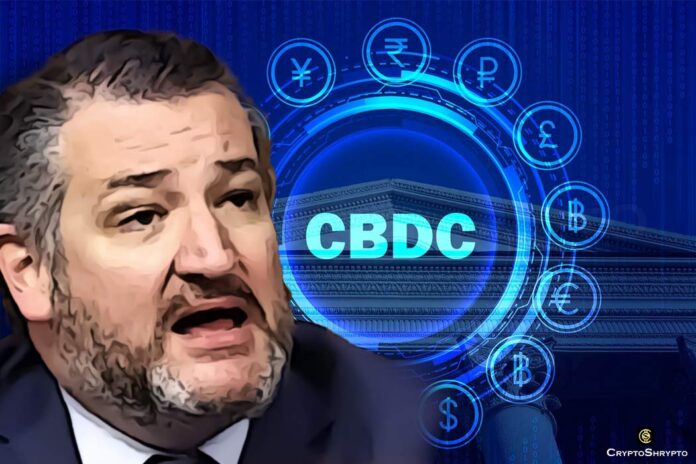 Senator Ted Cruz comes in support to stop Reserve from providing CBDC