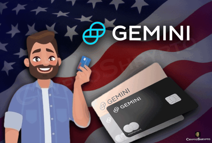 Gemini announces “Crypto Rewards Credit Card” in United States