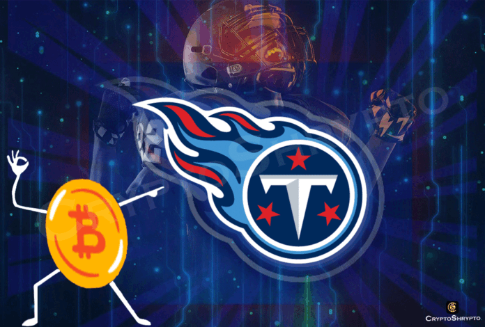 The Tennessee Titans, an American football team, will accept Bitcoin as a payment method