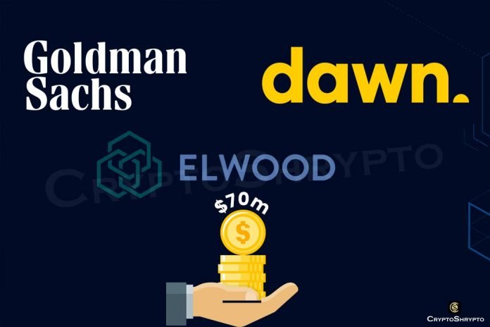 Goldman Sachs co-leads $70 million Series A fundraiser for crypto trading platform Elwood Technologies