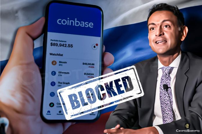 Coinbase warns some Russian users over possibility of blocking their accounts: Report