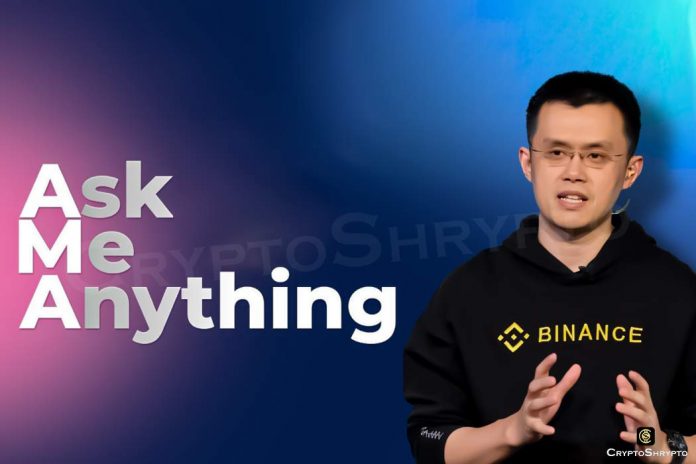 Binance CEO Changpeng Zhao discusses user issues at AMA session