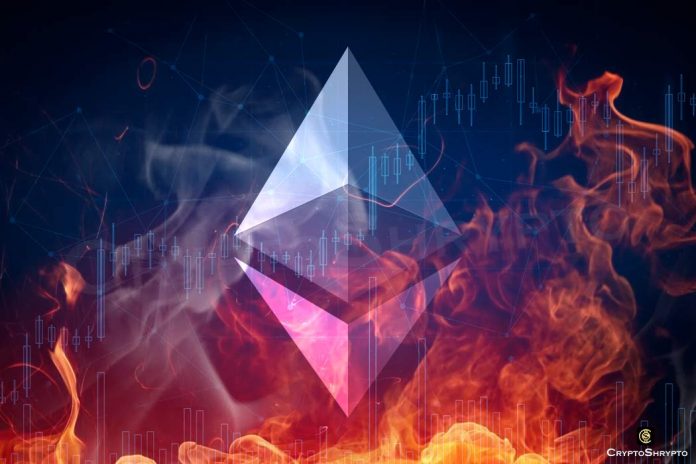 ETH burning hits single-day record of 69200 ETH tokens
