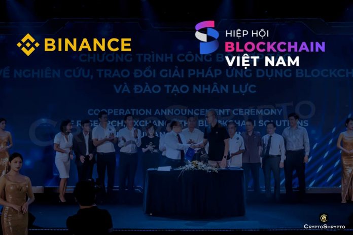 Vietnam Blockchain Association joins hand with Binance to develop blockchain tech in Asian nations