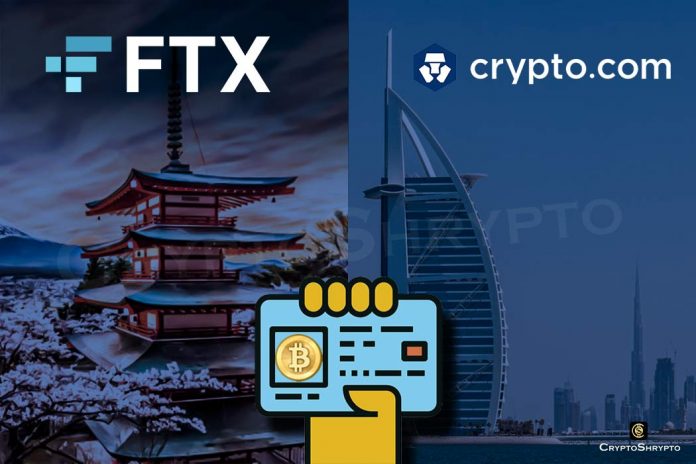 Crypto.com receives temporary crypto licence in Dubai, while FTX starts operating in Japan