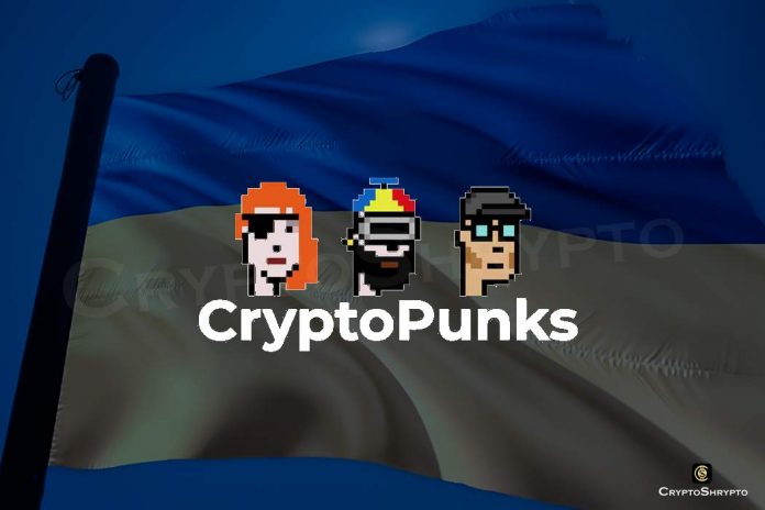 Ukraine trades CryptoPunks NFT donations for 90 ETH to fund its military campaign against Russia