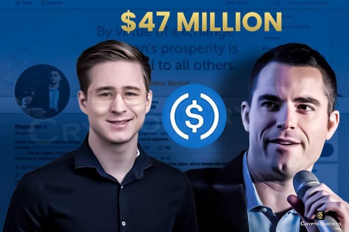Twitter feud: CoinFLEX CEO claims Roger Ver owes them $47 million in USDC