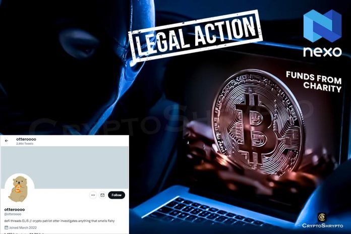 Crypto lending firm Nexo threatens to take legal action against Twitter user over alleged defamatory claims