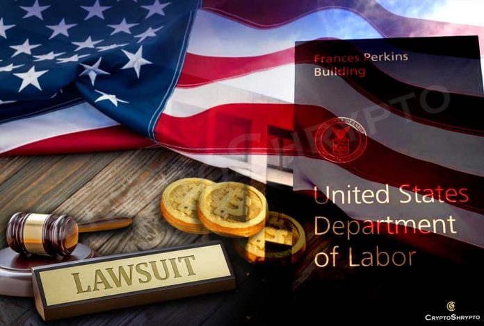 U.S. Department of Labor faces lawsuit over crypto advice by 401(k) plan administrator