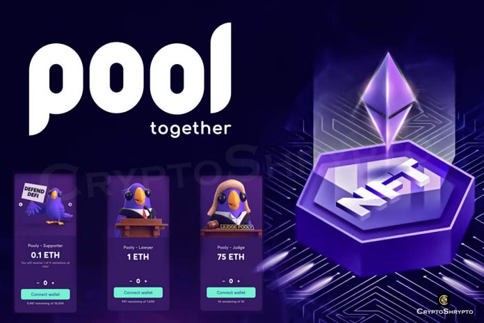 PoolTogether uses NFTs to raise 471 ETH for legal defence