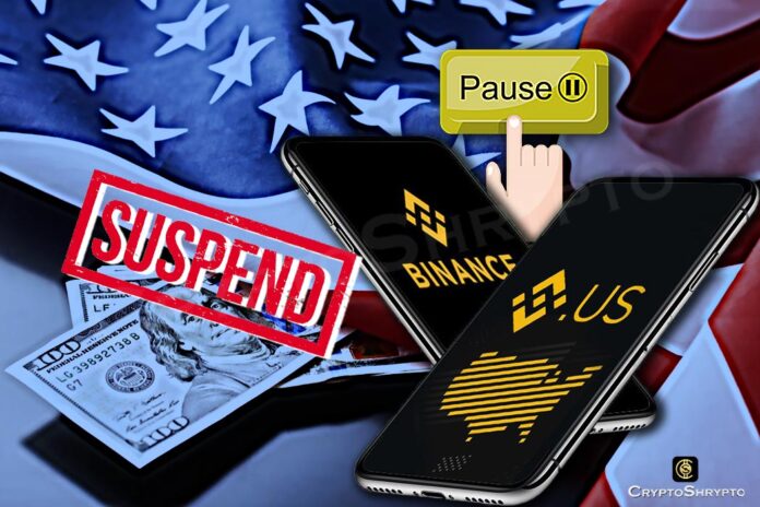 Binance.US stops Dollar deposits