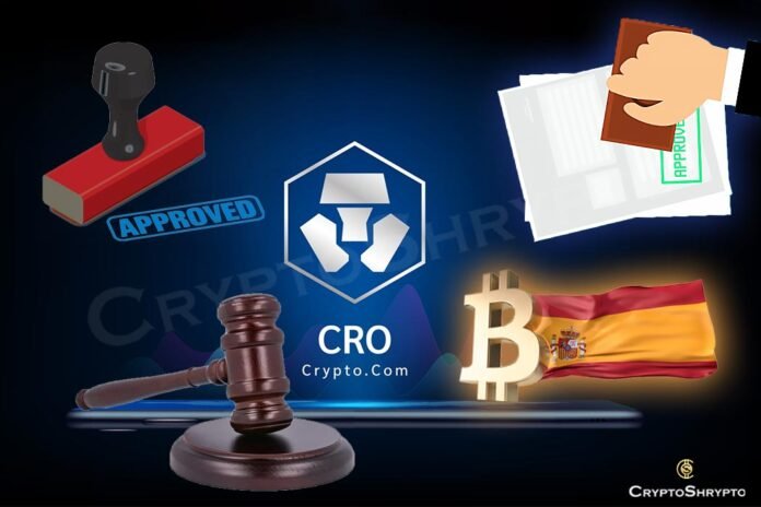 Spain provides regulatory license to Crypto.com