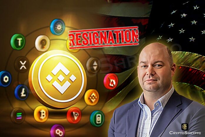 Binance chief officer left exchange