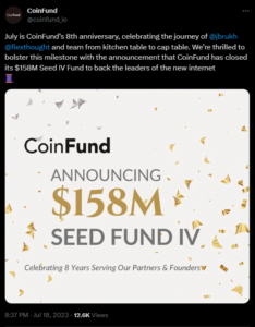 Polychain Capital and Coinfund receives investment