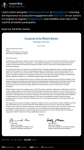 Congressmen says SEC to form clear laws for crypto