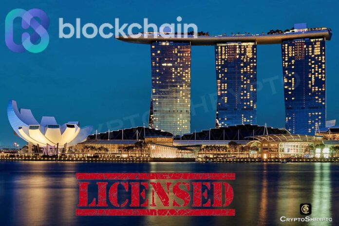 Blockchain.com secures Payment licence from Singapore bank