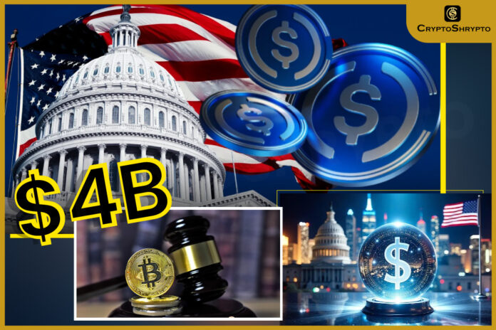 GENIUS Act Sparks $4B Stablecoin Surge, Wall Street Joins Crypto Boom